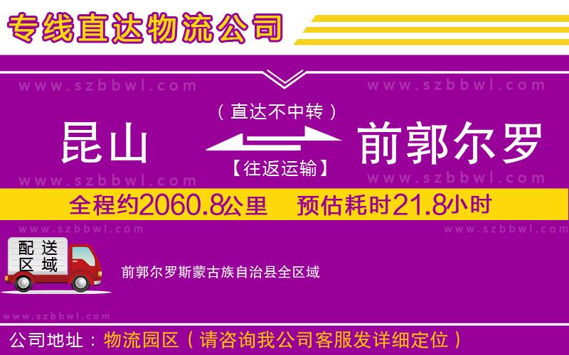 昆山到前郭爾羅斯蒙古族自治縣貨運(yùn)專線