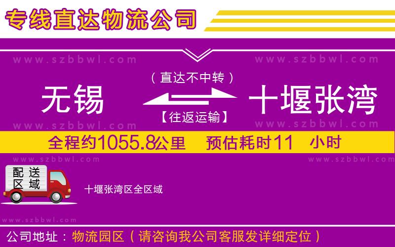 無錫到十堰張灣區(qū)物流公司