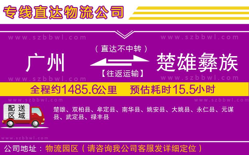 廣州到楚雄彝族自治州貨運(yùn)專(zhuān)線