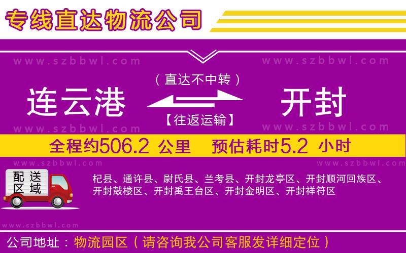 連云港到開封物流專線