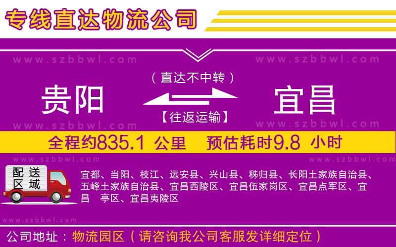 貴陽(yáng)到宜昌物流專(zhuān)線