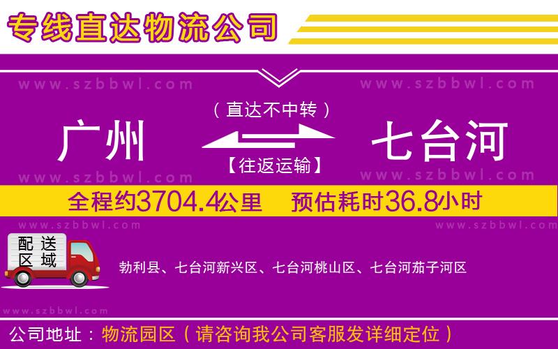 廣州到七臺河貨運專線