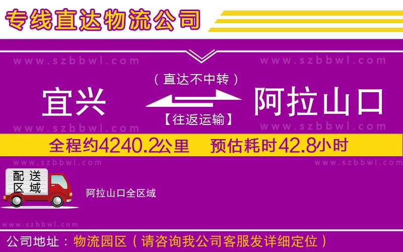 宜興到阿拉山口貨運(yùn)專線