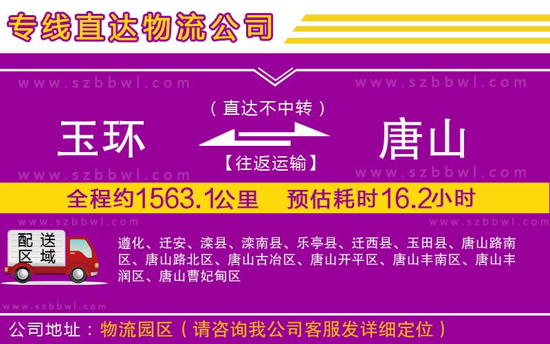 玉環(huán)到唐山物流專線