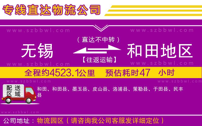 無錫到和田地區(qū)物流專線