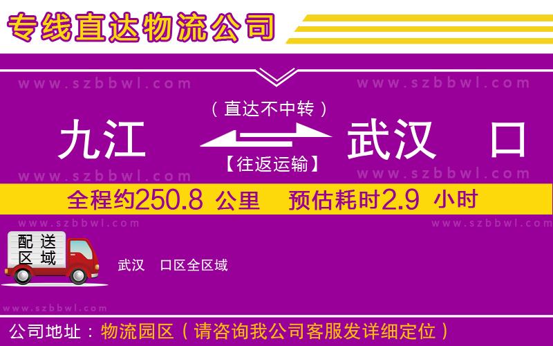九江到武漢硚口區(qū)貨運(yùn)專(zhuān)線