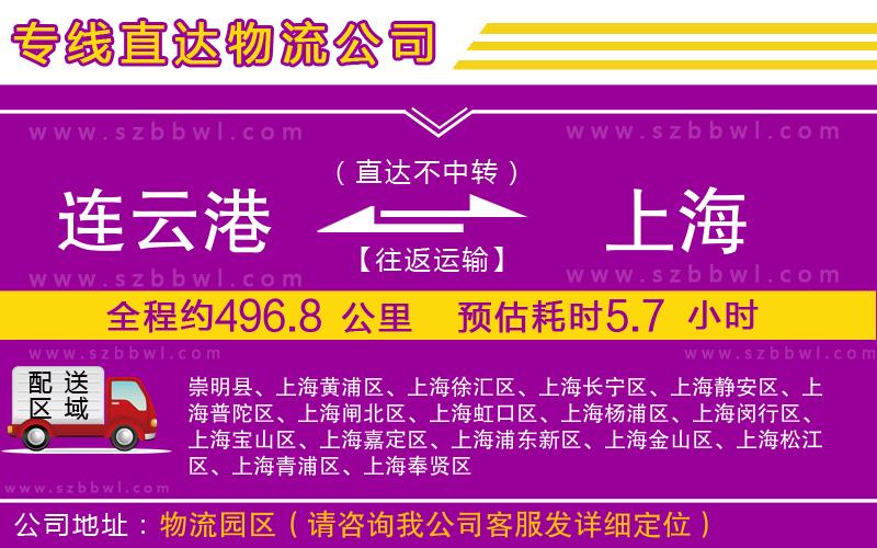 連云港到上海貨運(yùn)專線