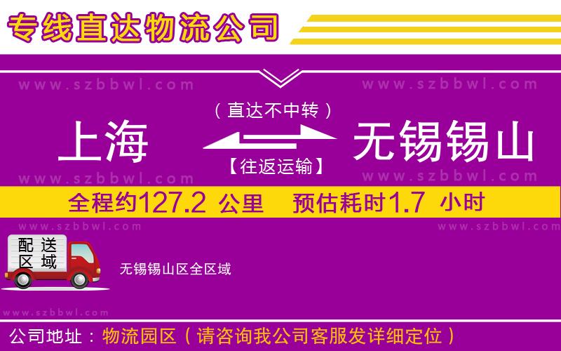 上海到無錫錫山區(qū)貨運專線