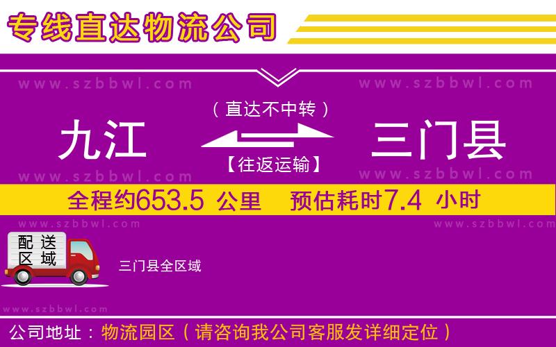 九江到三門(mén)縣貨運(yùn)專(zhuān)線(xiàn)