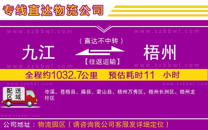 九江到梧州貨運(yùn)專線