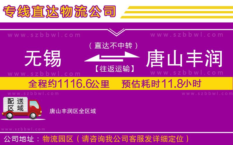 無錫到唐山豐潤區(qū)物流公司