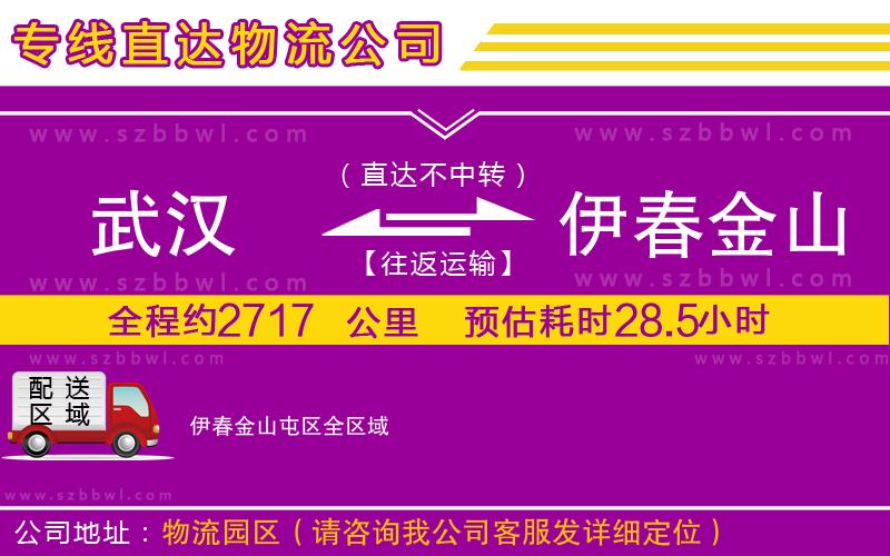 武漢到伊春金山屯區(qū)貨運專線