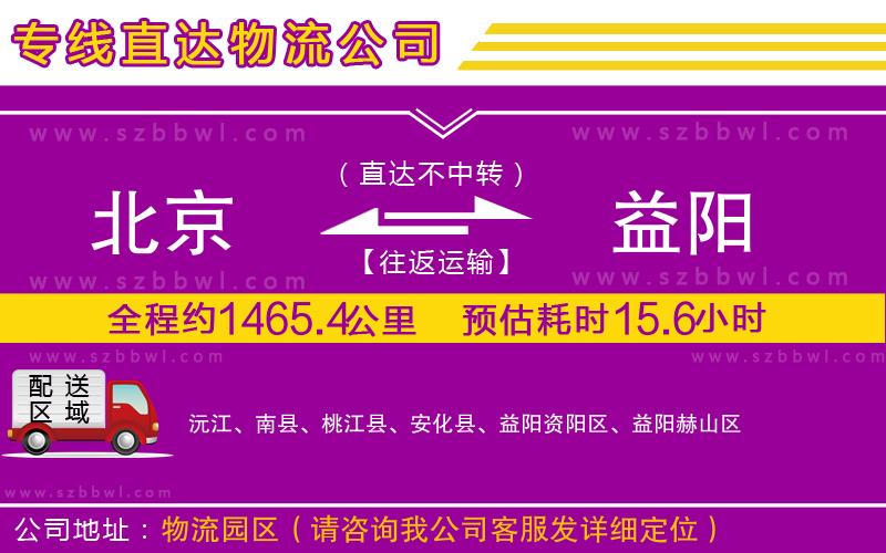 北京到益陽貨運(yùn)專線