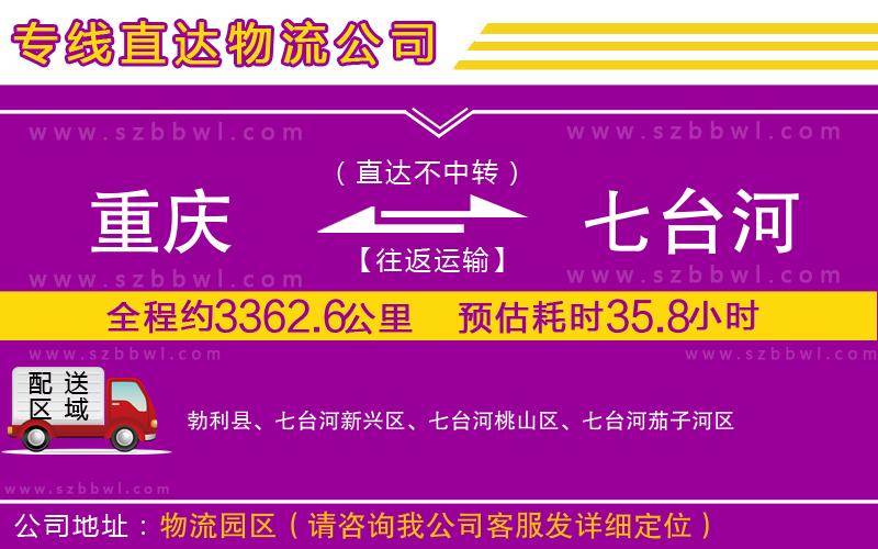 重慶到七臺(tái)河物流專線