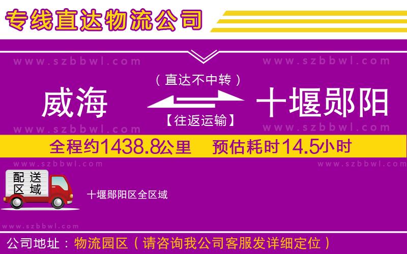 威海到十堰鄖陽(yáng)區(qū)貨運(yùn)專(zhuān)線