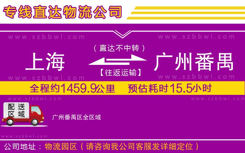 上海到廣州番禺區(qū)物流專(zhuān)線(xiàn)