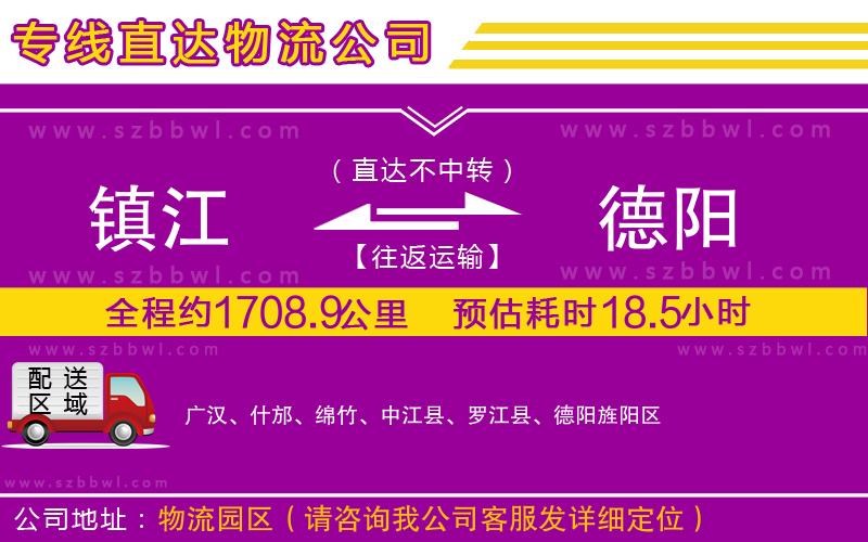 鎮(zhèn)江到德陽貨運專線