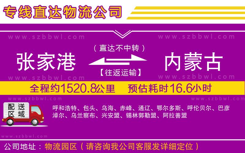 張家港到內(nèi)蒙古物流專線