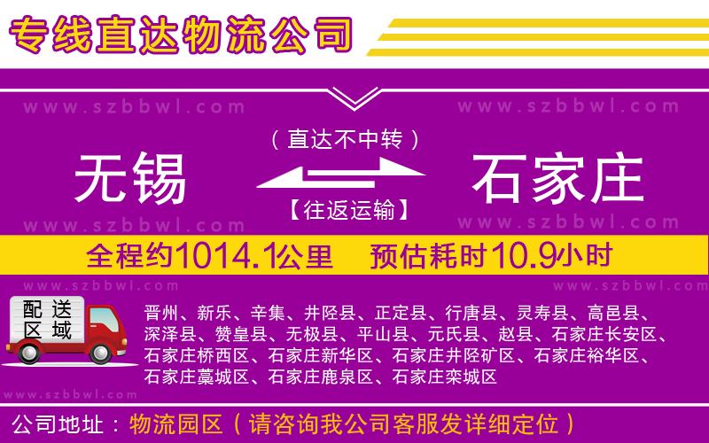 無(wú)錫到石家莊貨運(yùn)專線