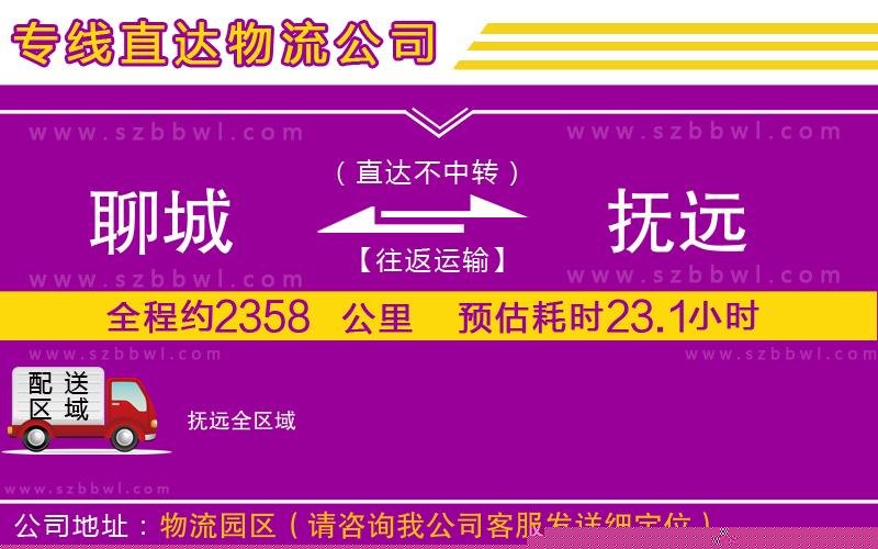 聊城到撫遠貨運專線