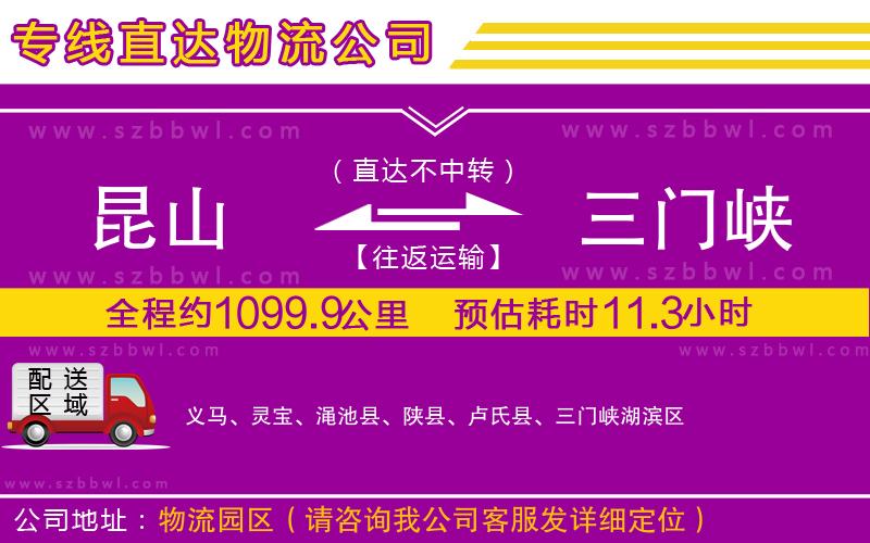 昆山到三門(mén)峽物流專(zhuān)線