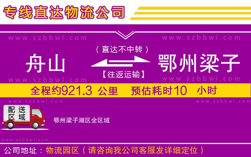 舟山到鄂州梁子湖區(qū)貨運(yùn)專線