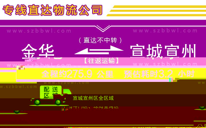 張家港到珠海物流專線