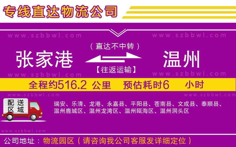 張家港到溫州物流專線