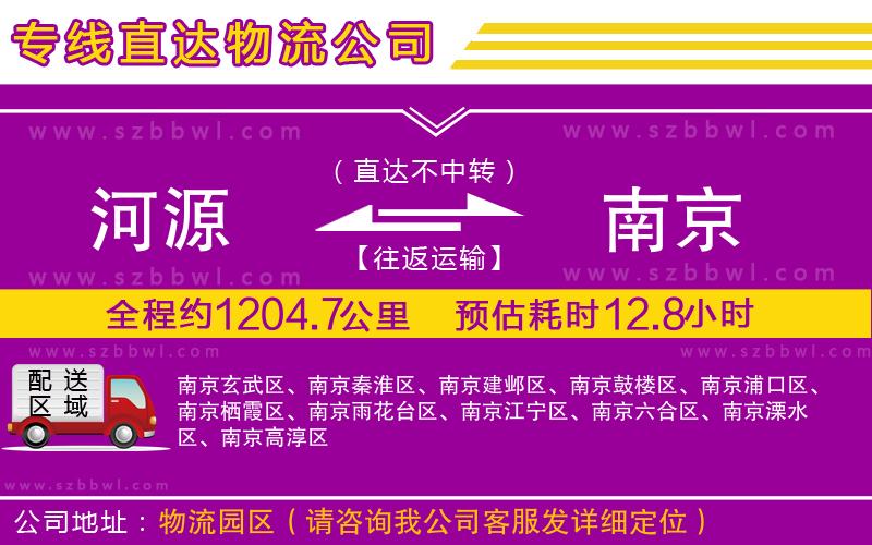 河源到南京貨運(yùn)專線