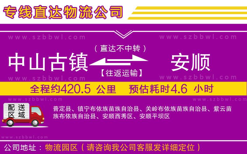 中山古鎮(zhèn)到安順物流專線