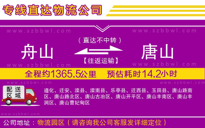 舟山到唐山貨運(yùn)專(zhuān)線