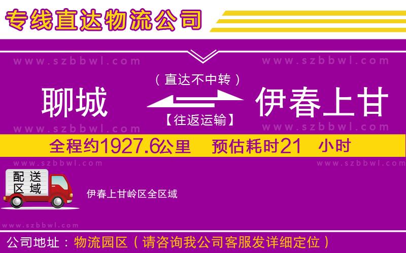 聊城到伊春上甘嶺區(qū)物流公司