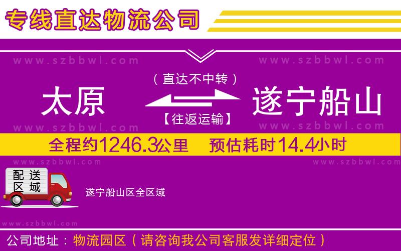 太原到遂寧船山區(qū)貨運(yùn)專線