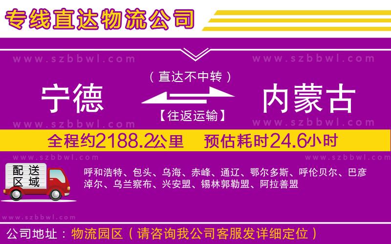 寧德到內(nèi)蒙古貨運(yùn)專線