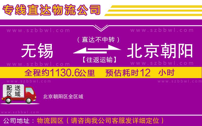 無(wú)錫到北京朝陽(yáng)區(qū)貨運(yùn)專線