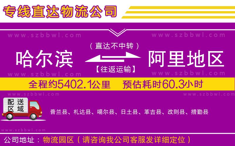 哈爾濱到阿里地區(qū)貨運(yùn)專(zhuān)線