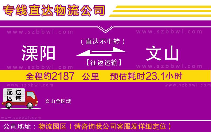溧陽(yáng)到文山貨運(yùn)專線