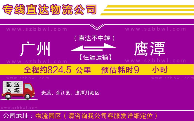 廣州到鷹潭物流專線