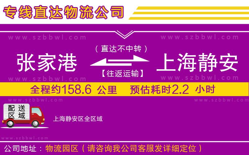 張家港到上海靜安區(qū)物流專線