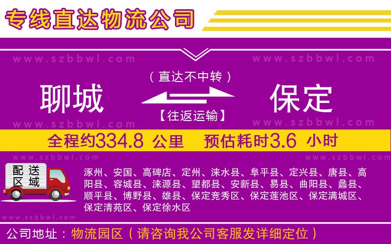聊城到保定貨運(yùn)專線