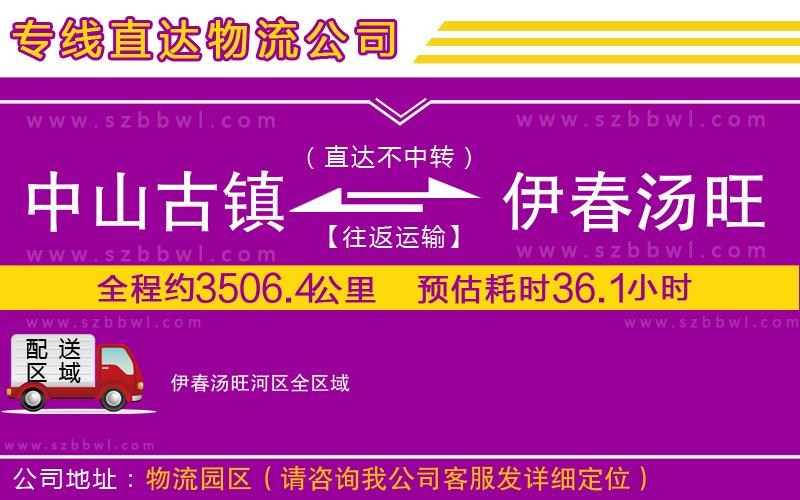 中山古鎮(zhèn)到伊春湯旺河區(qū)物流專線