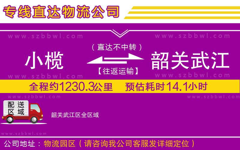 小欖到韶關(guān)武江區(qū)貨運(yùn)公司