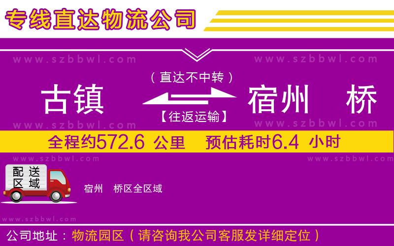 古鎮(zhèn)到宿州埇橋區(qū)貨運(yùn)專線