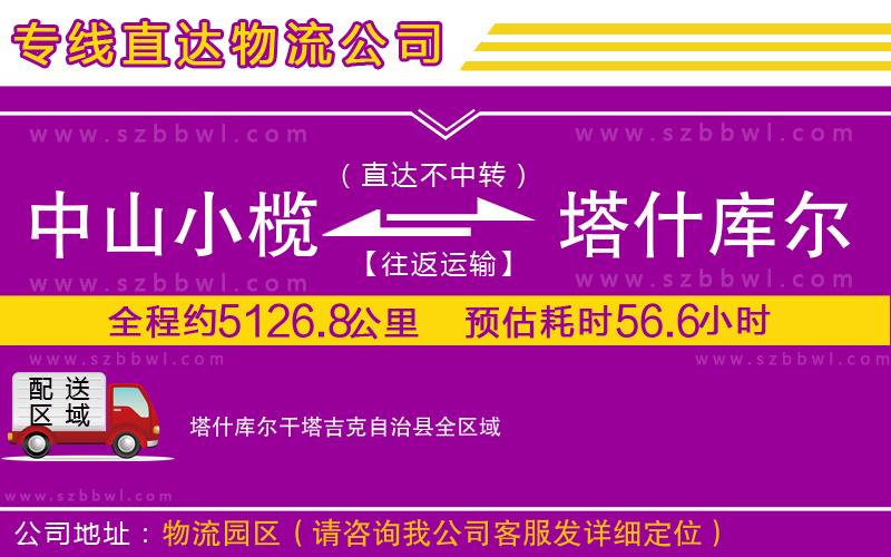 中山小欖到塔什庫爾干塔吉克自治縣物流專線