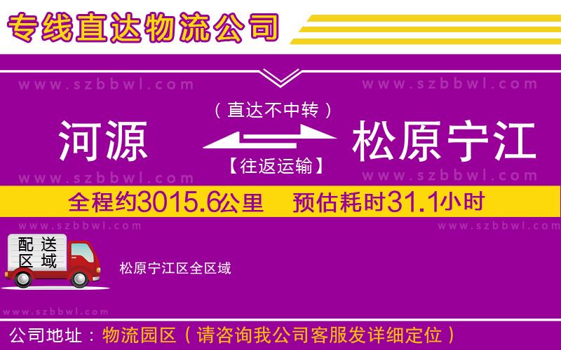 河源到松原寧江區(qū)貨運(yùn)專(zhuān)線(xiàn)