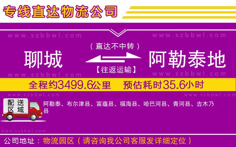 聊城到阿勒泰地區(qū)貨運(yùn)專(zhuān)線