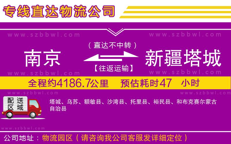 南京到新疆塔城地區(qū)貨運(yùn)專線