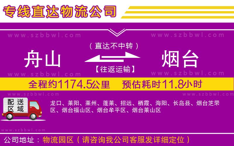 舟山到煙臺(tái)貨運(yùn)專(zhuān)線(xiàn)